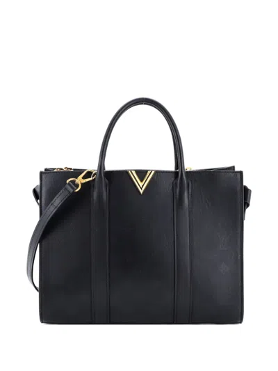 Pre-owned Louis Vuitton Very Monogram Leather Gm Tote Bag In Black