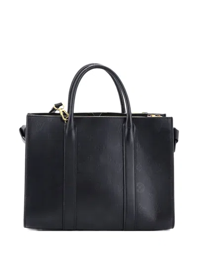 Pre-owned Louis Vuitton Very Monogram Leather Gm Tote Bag In Black