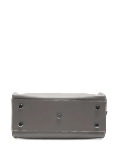 Pre-owned Saint Laurent 2019 Baby Cabas Tote Bag In Gray