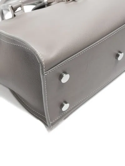 Pre-owned Saint Laurent 2019 Baby Cabas Tote Bag In Gray