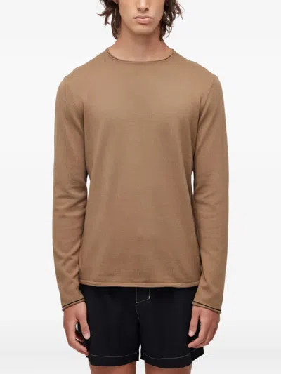Osklen Cotton Round-neck Sweater In Brown