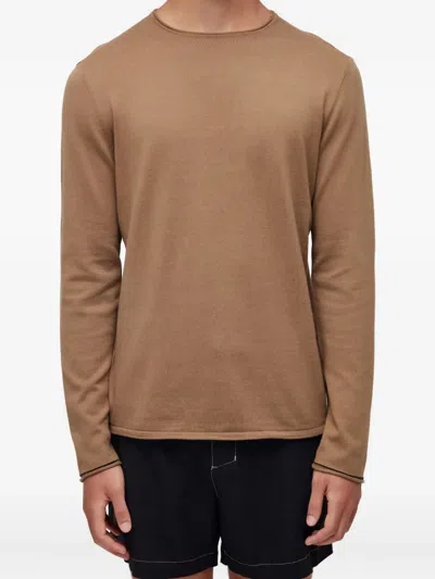 Osklen Cotton Round-neck Sweater In Brown