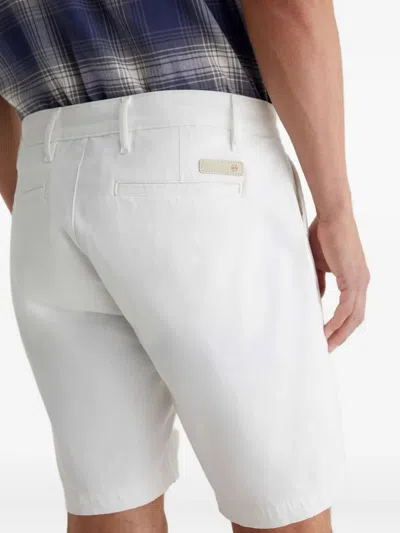 Ag Griffin Stretch Cotton Shorts In White