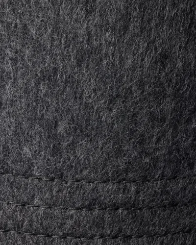 Prada Loden Fabric Baseball Cap In Gray