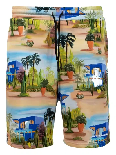 Les Benjamins Printed Shorts In Multi