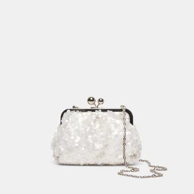 Dolce Vita Kendall Clutch White Sequin In White