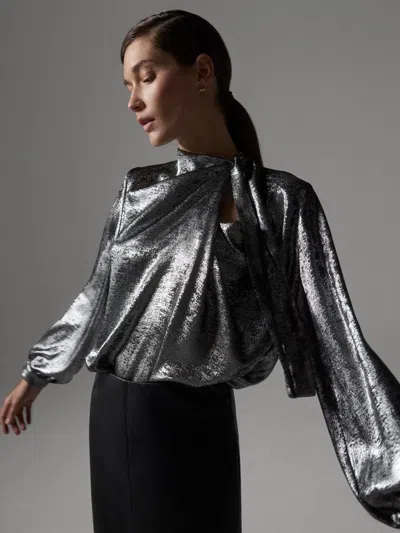 Brochu Walker The Arlo Blouse In Gray