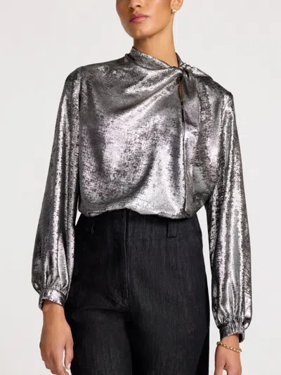 Brochu Walker The Arlo Blouse In Gray