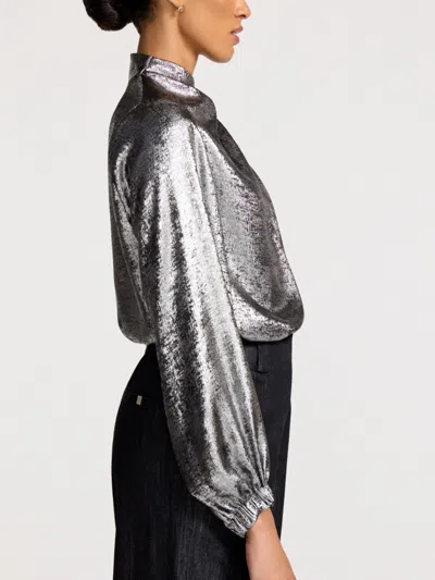 Brochu Walker The Arlo Blouse In Gray