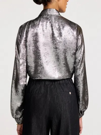 Brochu Walker The Arlo Blouse In Gray