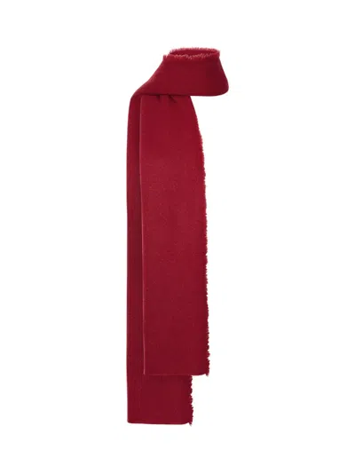 Brochu Walker The Cashmere Fringe Wrap In Red