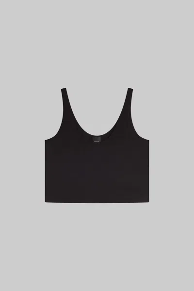 Leset Ari Scoop Tank In Black