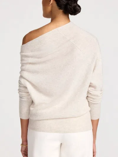 Brochu Walker The Lori Cashmere Off Shoulder In White