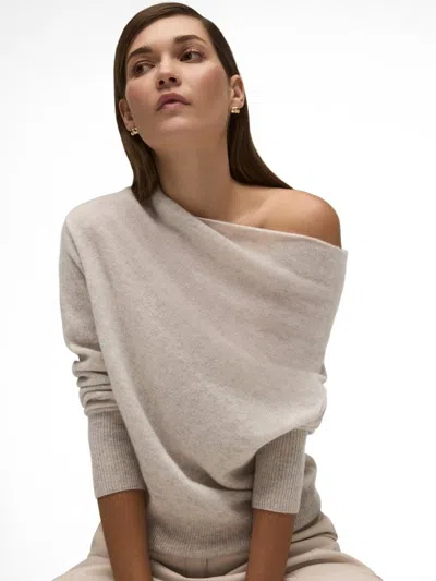 Brochu Walker The Lori Cashmere Off Shoulder In White