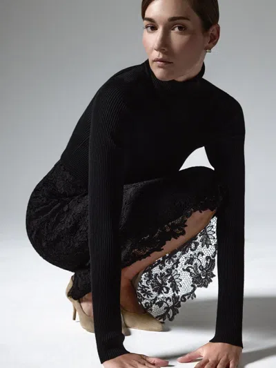 Brochu Walker The Mara Lace Skirt In Black