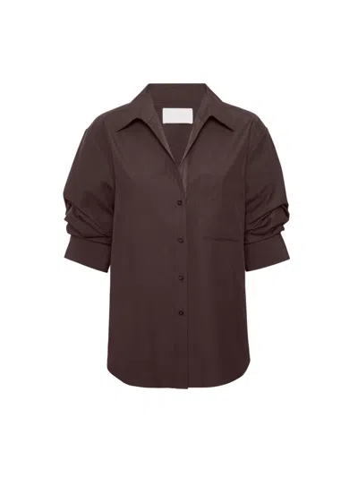 Brochu Walker The Pia Shirt In Brown