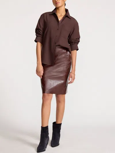 Brochu Walker The Pia Shirt In Brown