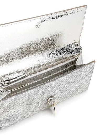 Shop Jimmy Choo Mandie Wallet Crossbody Bag In Metallic