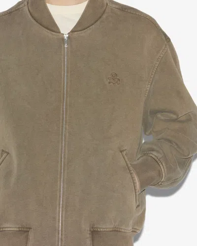 Isabel Marant Marty Bomber Jacket In Brown