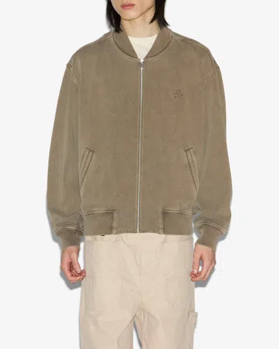 Isabel Marant Marty Bomber Jacket In Brown