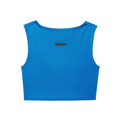 Adidas Originals (wmns) Adidas Fear Of God Athletics Cropped Tank 'blue Rush'