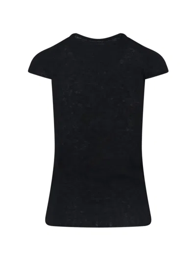 Paloma Wool Crew Neck Short-sleeved Sweater In Black