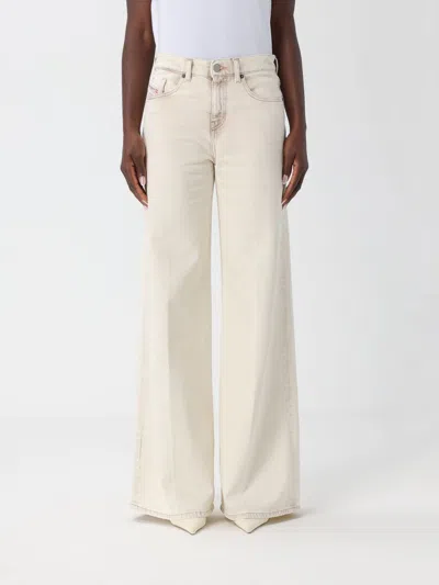 Diesel Jeans  Woman Color Cream In White