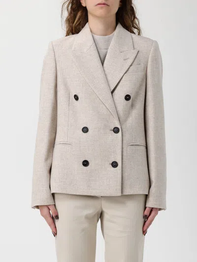 Brunello Cucinelli Jacket  Woman Color Beige In Gold