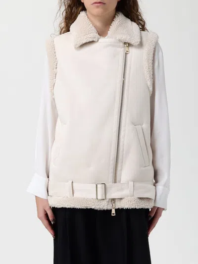 Hanita Fur Coat  Woman Color Cream In White