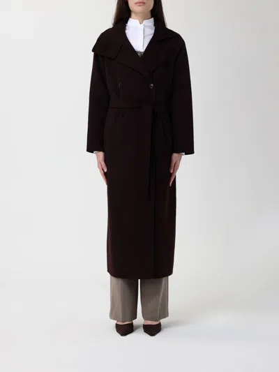 Samsoe & Samsoe Coat Samsoe Samsoe Woman Color Brown In Black