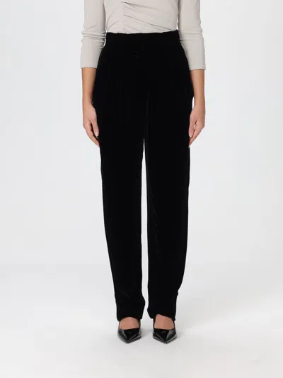 Giorgio Armani Pants  Woman Color Black In Black