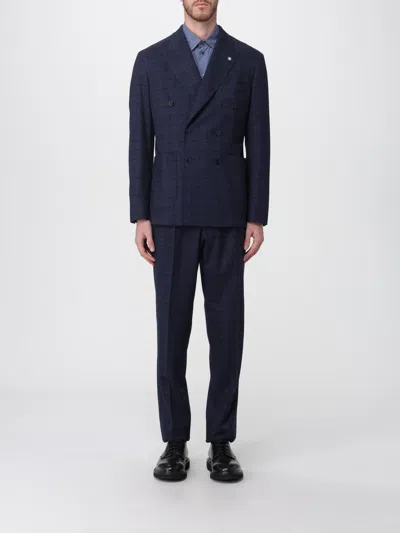 Manuel Ritz Suit  Men Color Blue In Blue