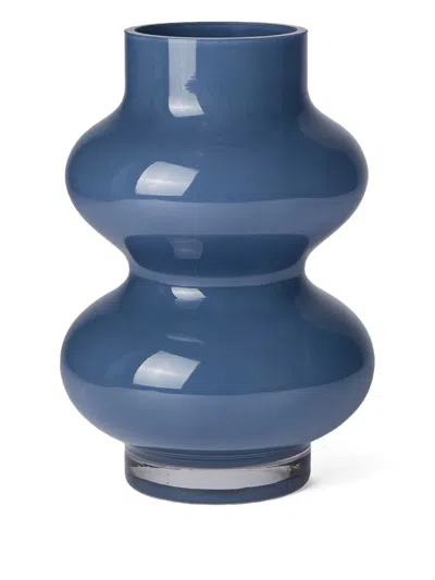 The Conran Shop 25cm Glass Vase In Blue