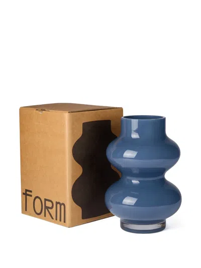 The Conran Shop 25cm Glass Vase In Blue