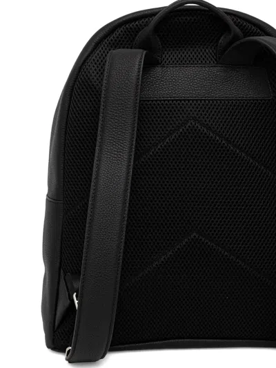 Karl Lagerfeld Zip Logo Backpack In Black