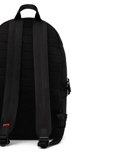 Hugo Boss Zip Backpack In Black