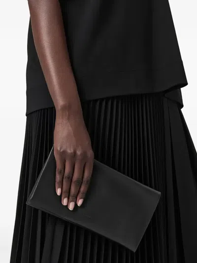 Allsaints Womens Harluna Logo-debossed Leather Wallet Black In Blue