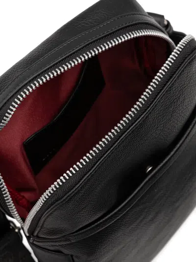 Liu •jo Zip Logo Messenger Bag In Black