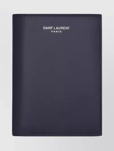Saint Laurent Bi-fold Wallet And Cardholder Accessory In Blue