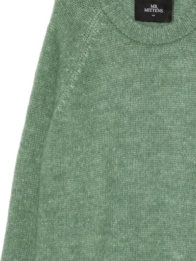 Mr Mittens Raglan-sleeve Jumper In Green