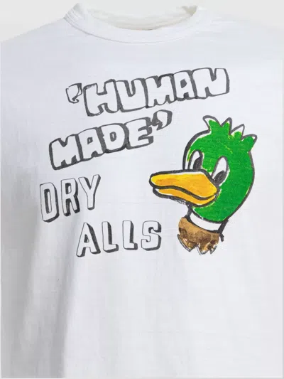 Human Made Graphic Print Crew Neck Short Sleeve T-shirt In White