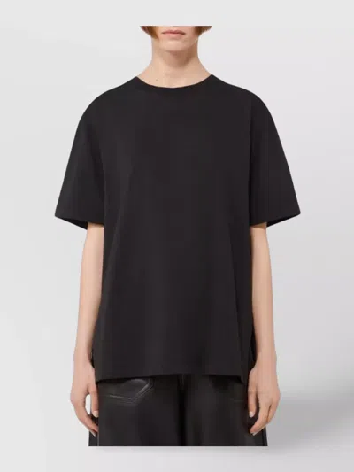 Sportmax Fringe Detail Jersey T-shirt In Black