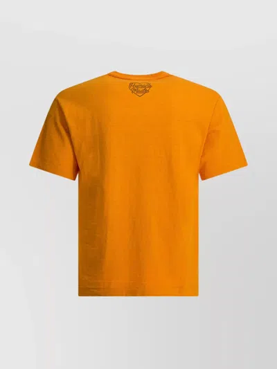 Human Made Graphic Print Crew Neck Short Sleeve T-shirt In Orange