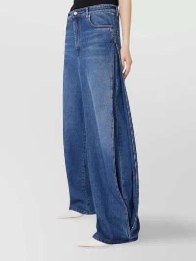 Sportmax Wide-leg Jeans - Midnight Blue In Blue