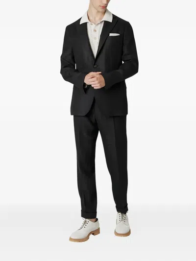 Eleventy Single-breasted Suit In Black