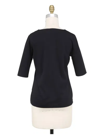 Akris Punto Square-neck Blouse In Black