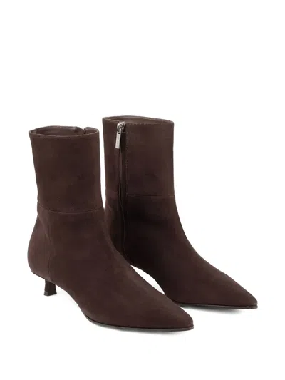 Jimmy Choo Lory 35 Suede Ankle Boots In Brown