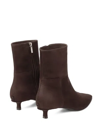 Jimmy Choo Lory 35 Suede Ankle Boots In Brown