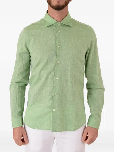 Manuel Ritz Buttoned Shirt In Green