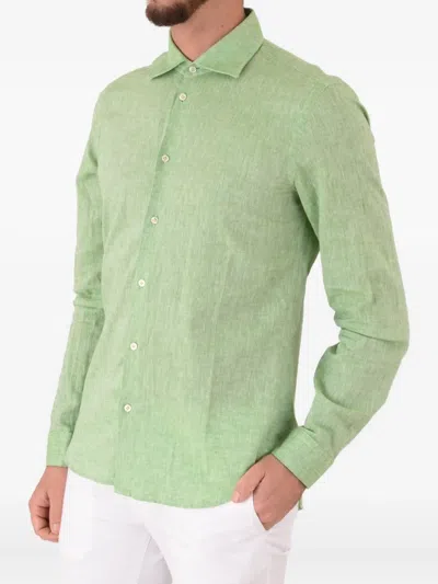 Manuel Ritz Buttoned Shirt In Green
